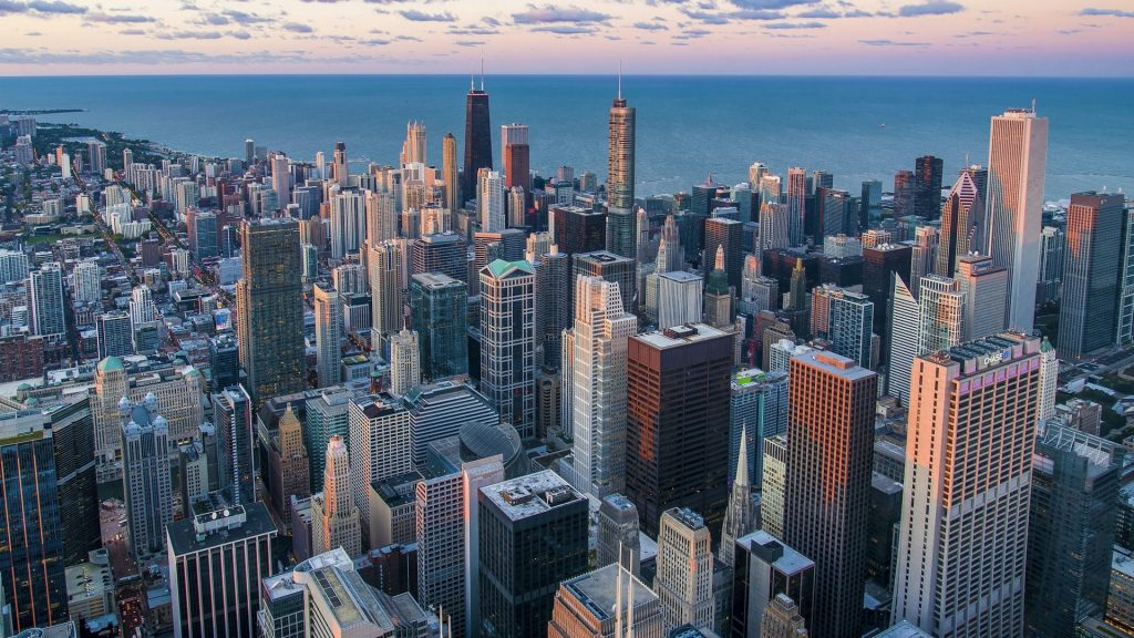 City skyline representing a thriving startup ecosystem